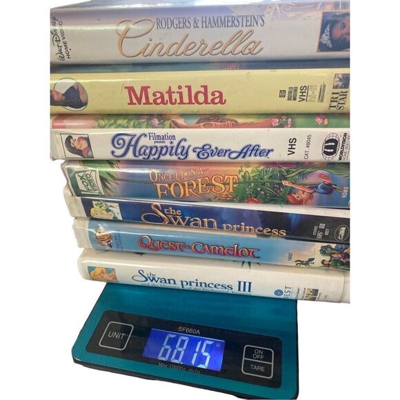 Lot Of 6 Princess VHS Tapes Swan Princess Matilda Vintage Movie 80s 90s Y2K Fami - Picture 3 of 3